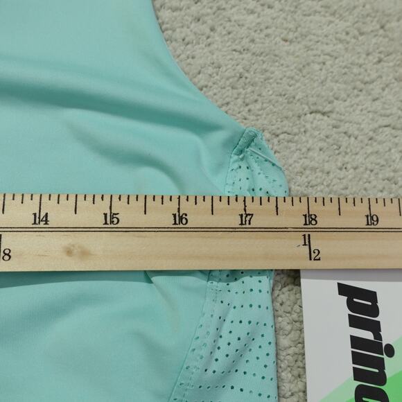 NWT Prince Womens Fashion Strap Tennis Tank Top Perforated Back Mint Size XL - Picture 2 of 6